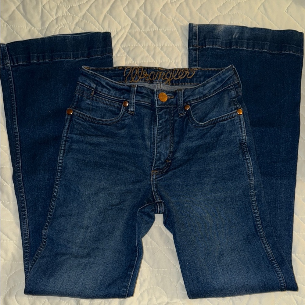 Women’s Wrangler Dark Blue Denim Pants - 25